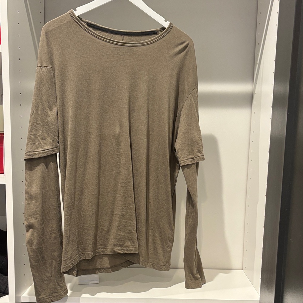 Rag & Bone Taupe Long Sleeve Top